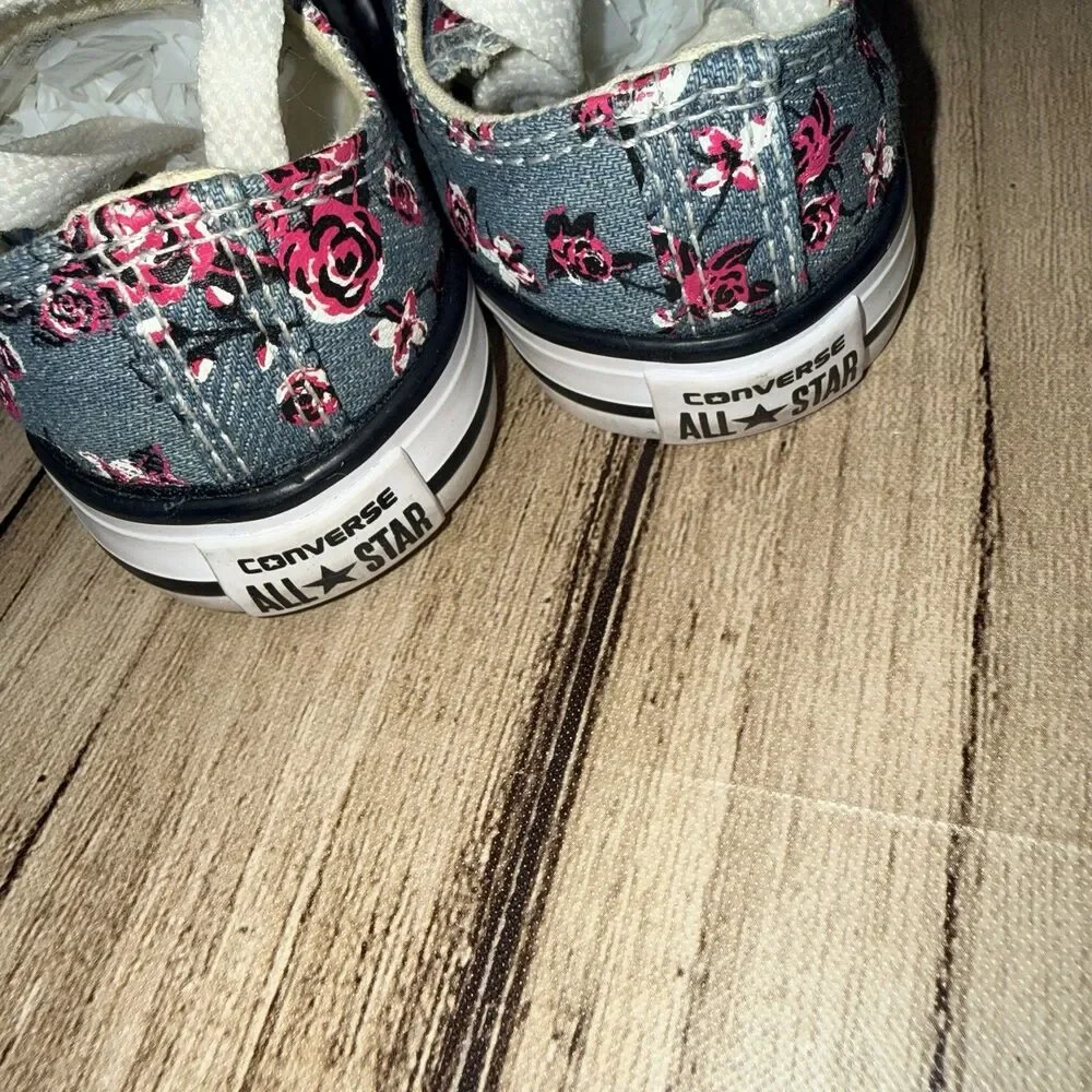 Converse Chuck Taylor All Star Floral Sneakers Low Top Sneakers Infant Size 6